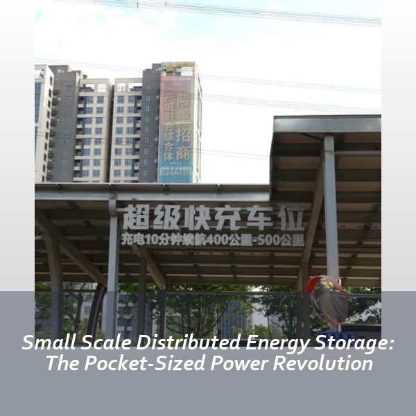 Small Scale Distributed Energy Storage: The Pocket-Sized Power Revolution
